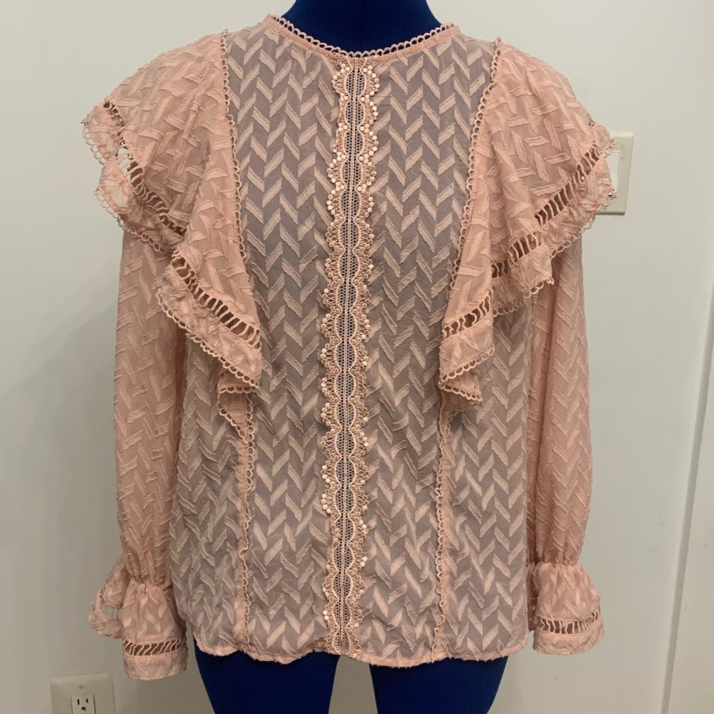 Pink Ruffle Top - Picture 2 of 4